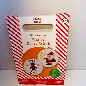 Jolly Holly Make Your Own Festive Cross-Stitch